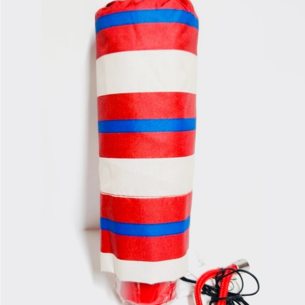 Coach Red, White, and Blue Striped Umbrella - Picture 5 of 6